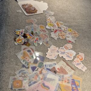 Cute Animal and Cartoon Sticker Set